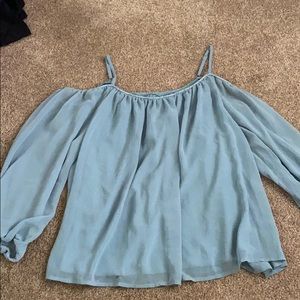 Cold Shoulder Long Sleeve Top